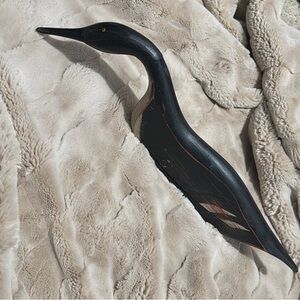 Vintage Folk Art Hand made Decoy by K. William Kautz signed Merganser Duck